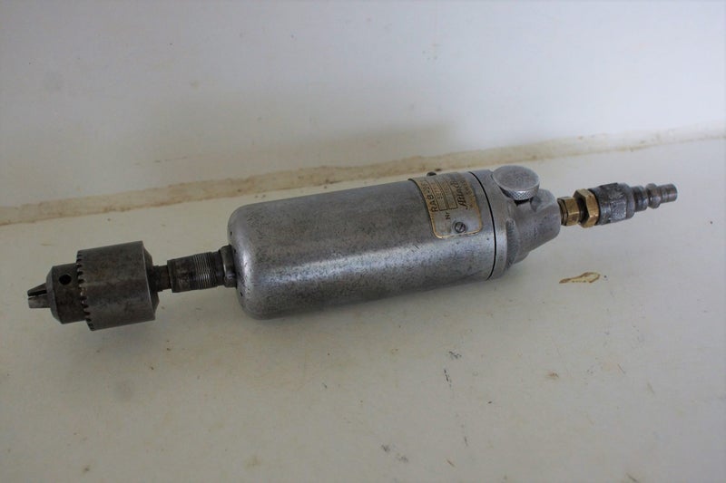Vintage AtlasDiesel Pneumatic Drill w. Jacobs Chuck. Air Tool Carousel 2