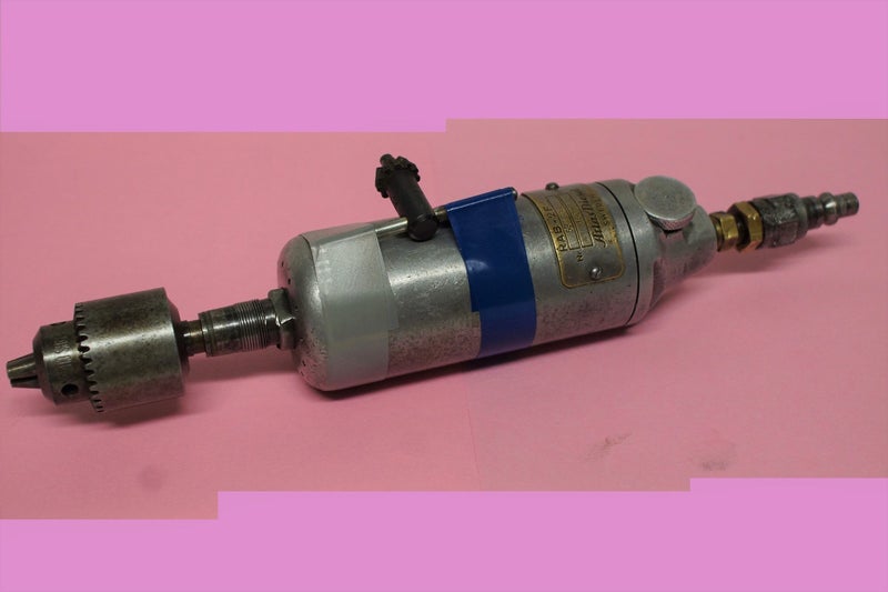 Vintage AtlasDiesel Pneumatic Drill w. Jacobs Chuck. Air Tool Carousel 1