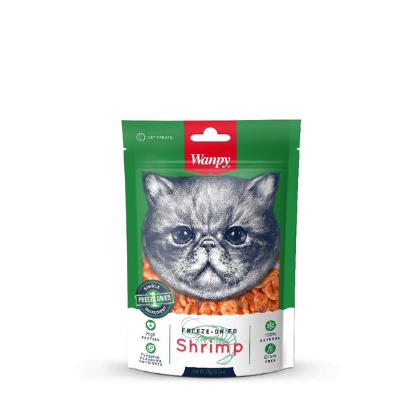 Cat Treat Wanpy Freeze Dried Shrimp 20g Carousel 1