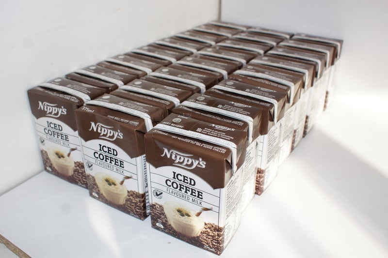 24 x Nippy's Iced Coffee. 375mL. Flavoured Milk. Tetrapak. Tastes like velvet. Carousel 1