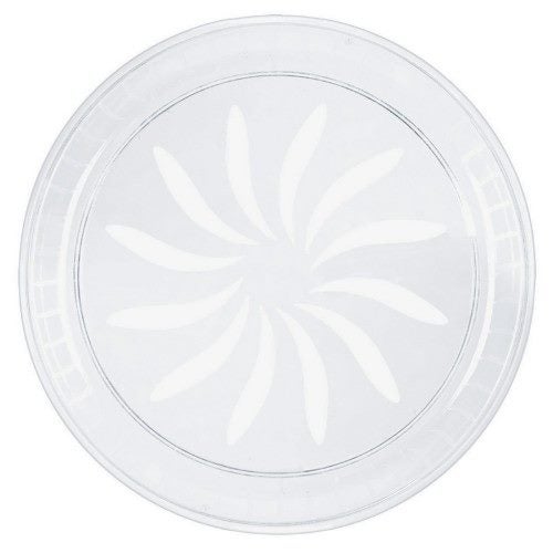 Swirl Platter Clear - Plastic Carousel 1
