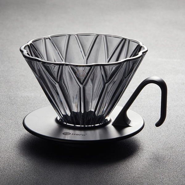 Hero Petal Glass Dripper - Black Carousel 1