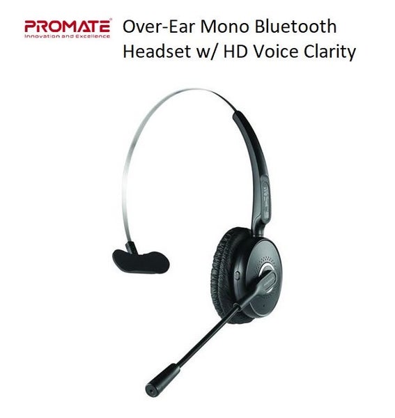 PROMATE Over Ear Mono Bluetooth Headset w/ HD Voice Clarity Carousel 1