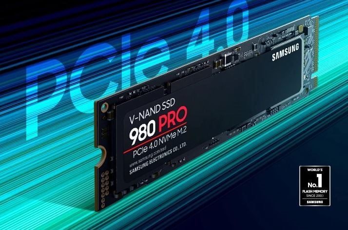 afterpay - Samsung 980 Pro 2TB PCIe 4.0 NVME M.2-2280 Solid State Drive - SSD Carousel 1