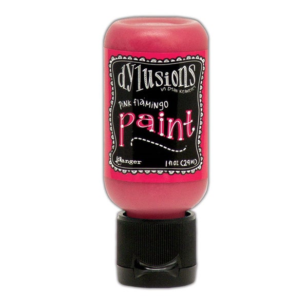 DYQ70597B Dylusions 1oz Paint Flip Top Pink Flamingo Carousel 1