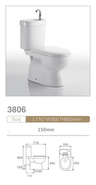 SALE! 2 in 1 Toilet Basin Combo Combined - Lennox bathroom Carousel 2