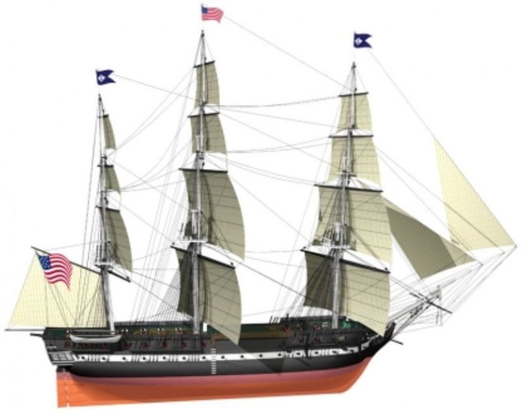 Wooden Ship - 1/100 USS Constitution Carousel 1