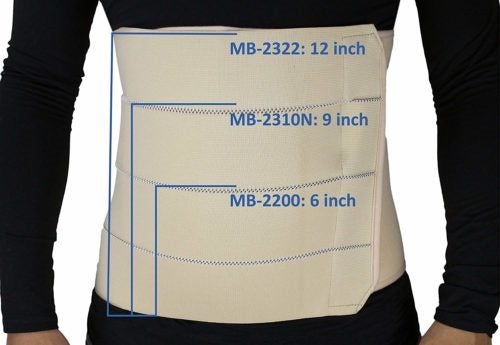 ObboMed ObboMed 4-Panel Abdominal Binder hernia support belt after surgery, B... Carousel 4