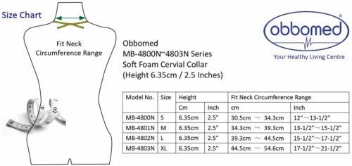 ObboMed 2.5 Inch Cozy & Soft Foam Cervical Collar- Relief Neck Rest Support B... Carousel 6