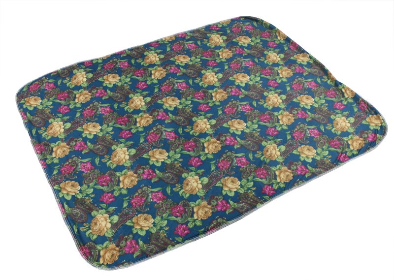 ObboMed Reusable Absorbent Chair Pad 70 x 90cm, Floral Carousel 1