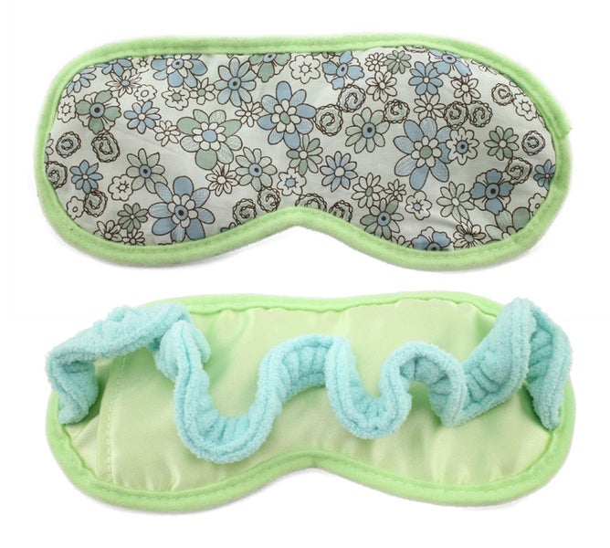 ObboMed ObboMed Eye Mask with Cooling Gel, Velour Strap Floral Carousel 1