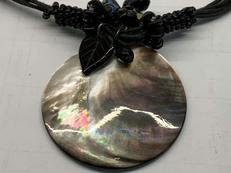 NECKLACE WITH MOTHER OF PEARL PENDANT = handcrafted to sit well in the centre Carousel 2