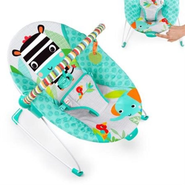 Bouncer - Bright Starts Vibrating Zig Zag Zebra Carousel 1