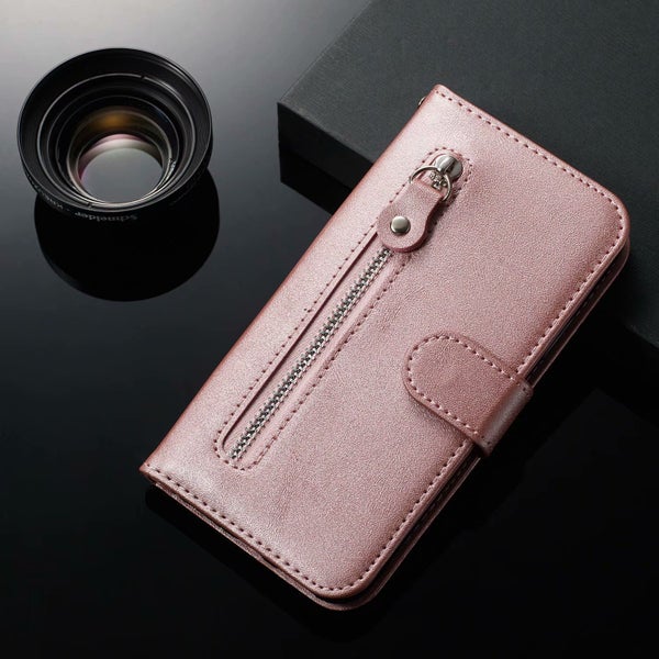 Oppo Reno4 5G pu leather wallet case cowhide finish card zipper RG Carousel 2