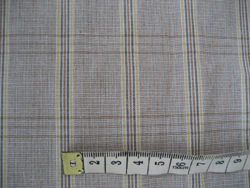 POLYESTER Stretch Gabardine SEWING FABRIC Tartan MATERIAL 1.25m x 134cm Carousel 1