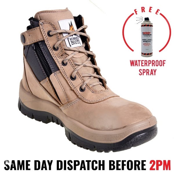 Mongrel 261060 Stone Work Boots. Steel Toe Safety. Zip-Sider, NEW STYLE! Carousel 1