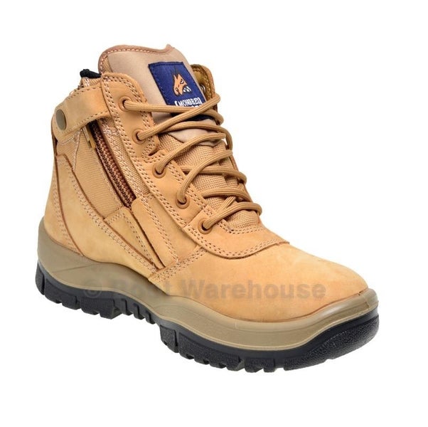 Mongrel Work Boots 961050, Non Safety, Soft Toe Footwear, Wheat Zip Sider wit... Carousel 2