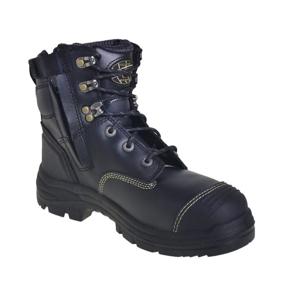 Oliver Work Boots 55345z, 150mm (8"), Zip - Lace-Up 'Black', Steel Toe Cap Sa... Carousel 2