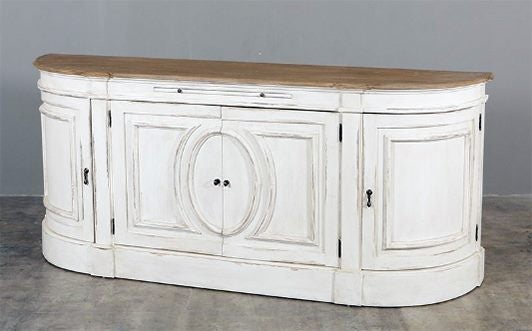 Buffet Sideboard Cabinet with Distressed Finish Carousel 11