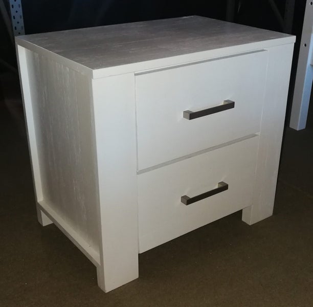 AUSTIN SOLID QUEEN BED BASE SMOKE WHITE COLOUR Carousel 3