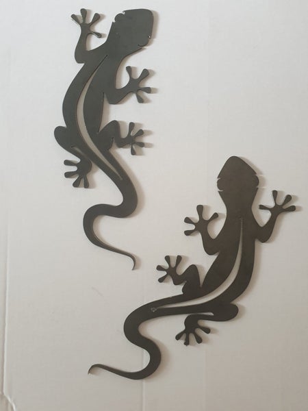 Set of Geckos - Corten Steel Garden Art Carousel 1