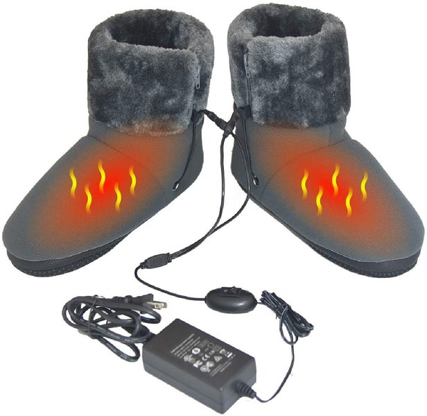 ObboMed 12V Carbon Fiber Heated Warming Feet Heating Booties Foot Warmer Carousel 1