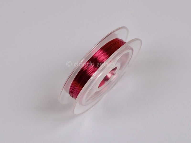 Jewellery / Jewelry Wire - 0.3mm thick - Deep Pink Carousel 1