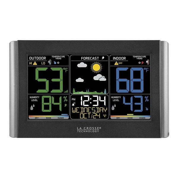 La Crosse Technology C85845 Wireless Forecast Station with Colored LCD Display Carousel 1