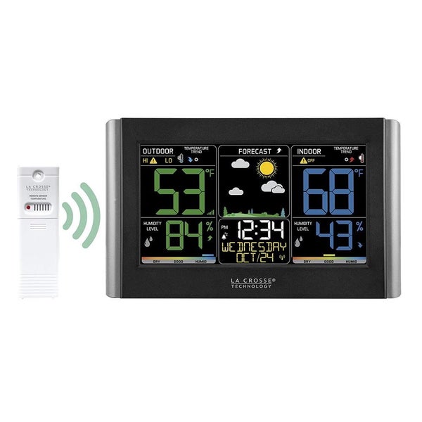 La Crosse Technology C85845 Wireless Forecast Station with Colored LCD Display Carousel 2
