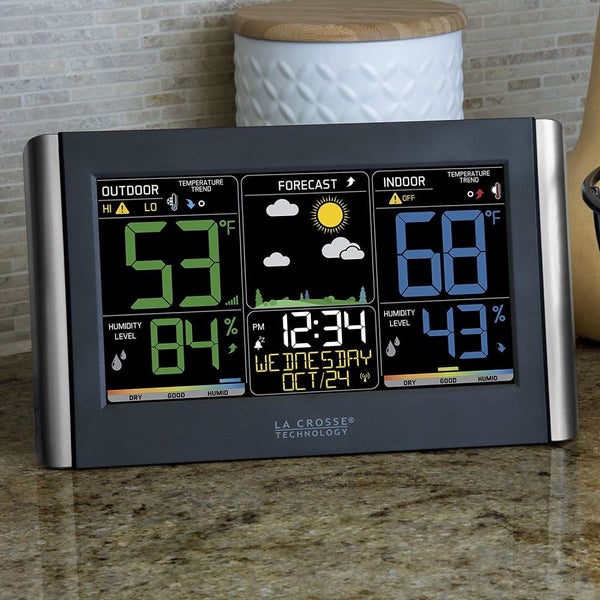 La Crosse Technology C85845 Wireless Forecast Station with Colored LCD Display Carousel 3