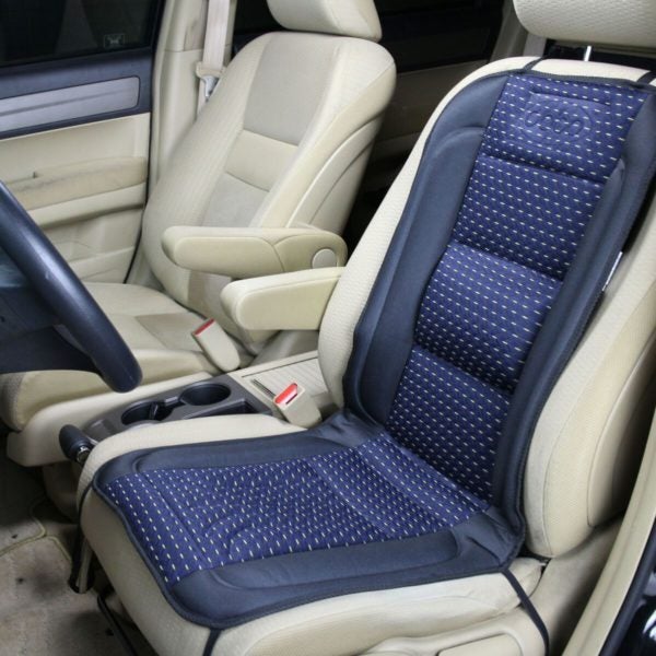 ObboMed 12V 45W Heated Seat Cushion Cover with Lumbar Support Carousel 1