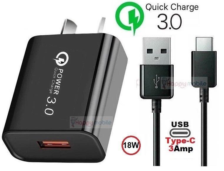 Oppo Find X X2 Neo Pro Lite Find Y Reno 10X QC3.0 USB Wall Charger +Type-C Cable Carousel 1
