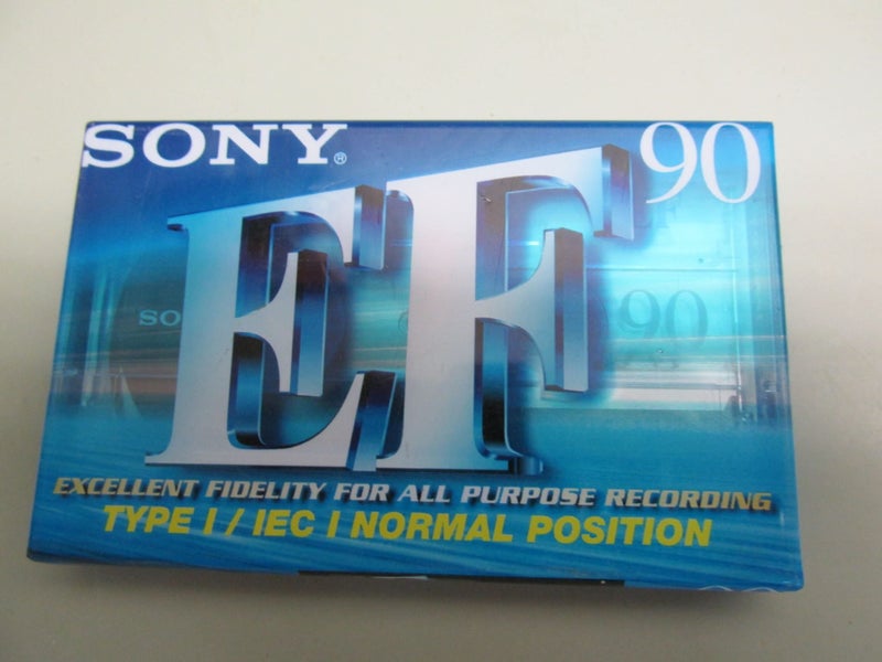 Sealed Cassette Tape Sony EF 90 Minutes Type I Carousel 1