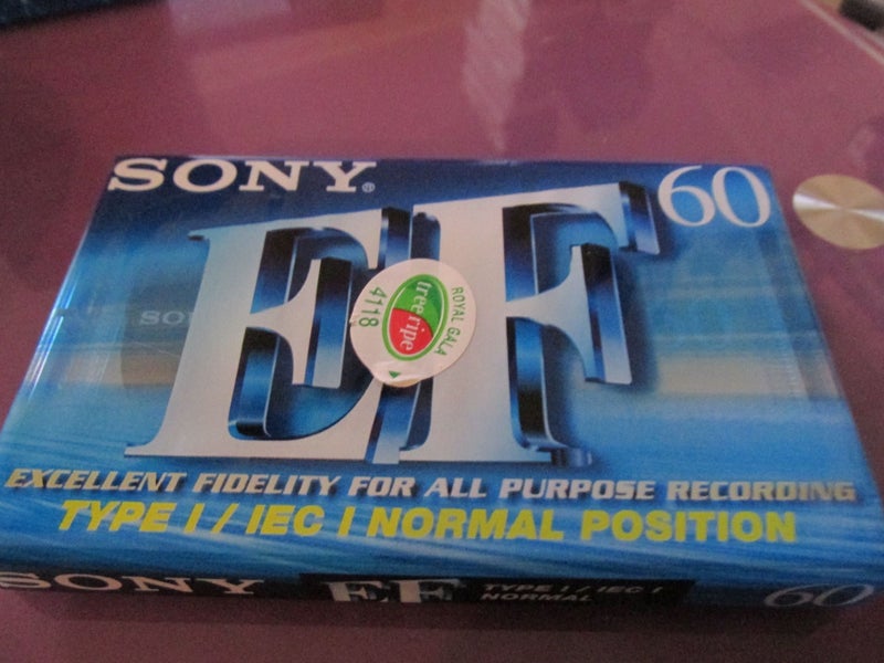 Sealed Cassette Tape Sony EF 60 Minutes Type I Carousel 1