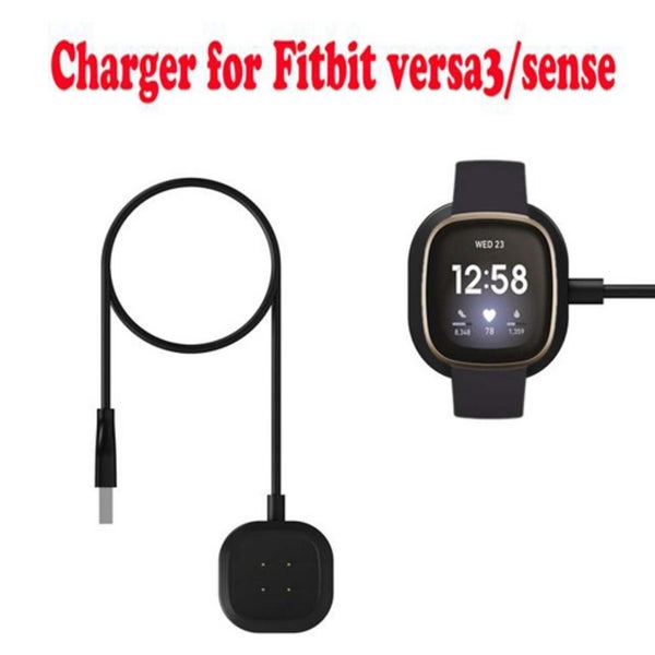 For Fitbit Versa 3 Versa 4 Sense USB Charger Cable Charging Carousel 1