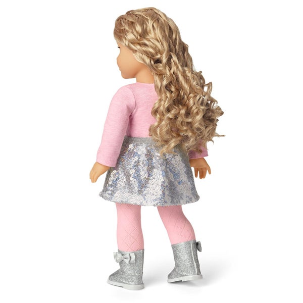 American Girl 18" Doll ~ SILVER SPARKLE SKIRT ~ from Snow Fancy Collection Carousel 2
