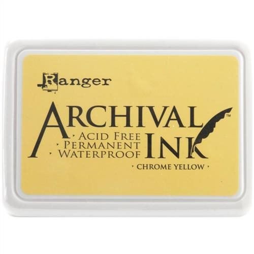 Ranger Ink Archival Ink Pad Chrome Yellow Carousel 1