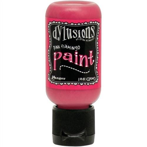 Ranger Ink Dylusions Acrylic Paint 1oz Pink Flamingo Carousel 1