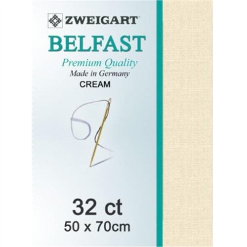 Zweigart Belfast 32ct 50x70cm Cream Carousel 1