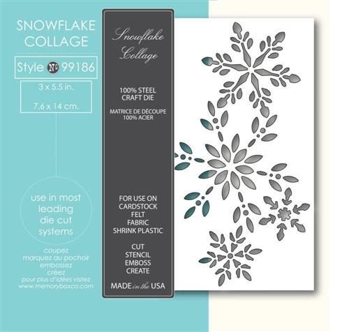 Memory Box Die - Snowflake Collage Carousel 1