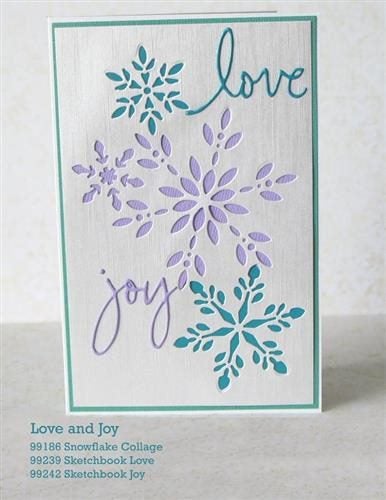 Memory Box Die - Snowflake Collage Carousel 5