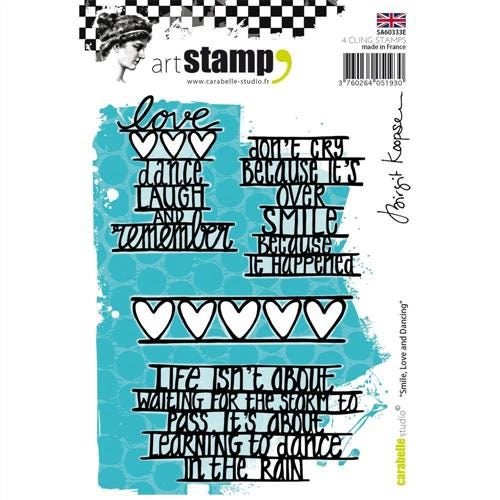 Carabelle Studio Rubber Stamps - Smile Love & Dancing Carousel 1