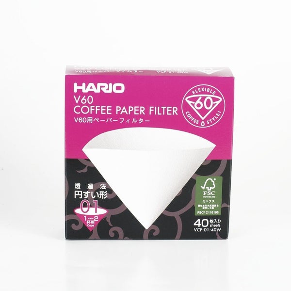Hario V60 Paper Filter 01 40Pcs Carousel 1