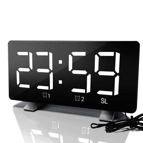 CLOCK RADIO LARGE DISPLAY WHITE DISPLAY SLIMLINE Carousel 2