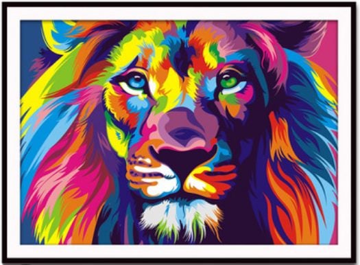 Lion Animal 5D Diamond Painting Kit 30x40CM Carousel 4