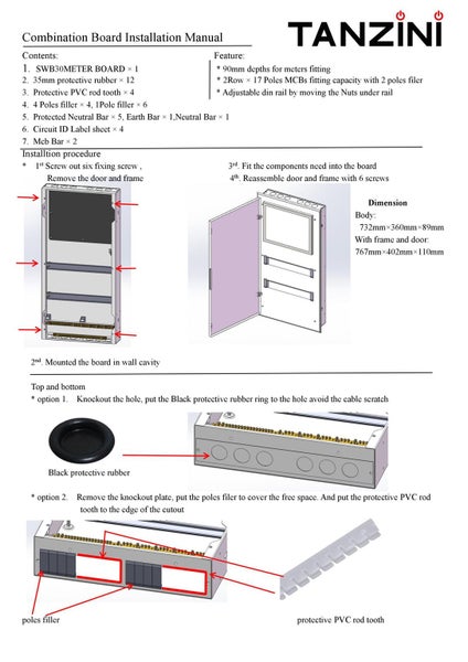 17 Way Flush Switchboard & Meter Combination Carousel 2