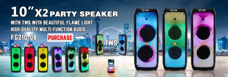 Party Trolley Speaker 10-inch 100 Watts with 1 Wireless Mic Carousel 3