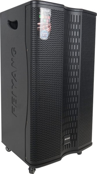 Professional Small Bluetooth Trolley Speaker 15-inch 200 Watts with 2 Golden mic Carousel 1