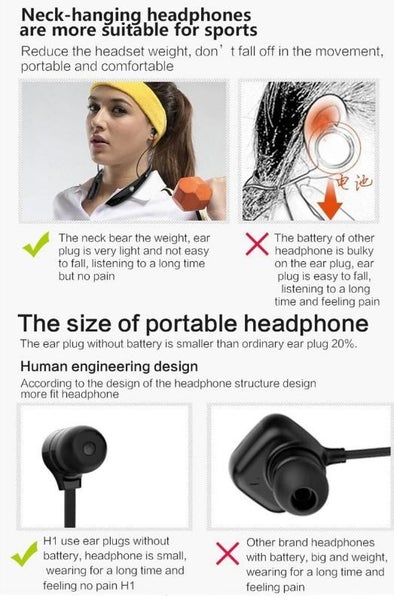 Zealot H1 Sport Earphone, Running,Waterproof Bluetooth Headset Carousel 10