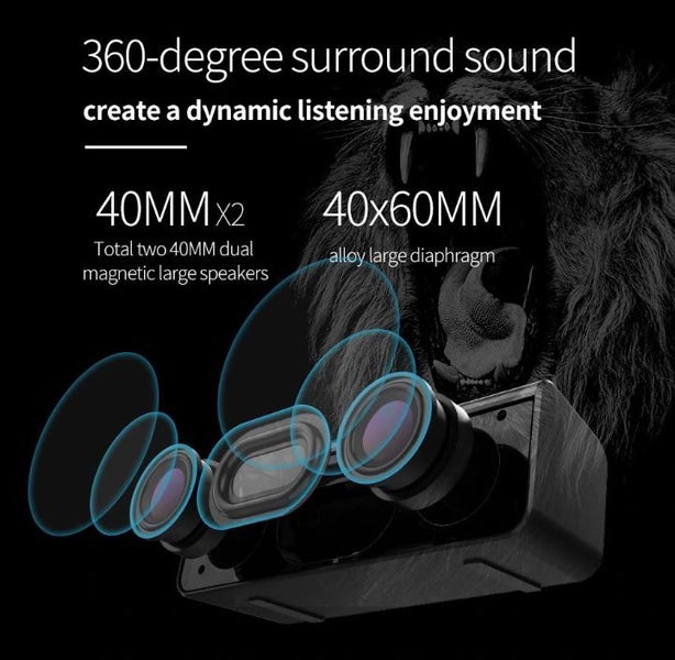 Zealot S31 Boombox 3D HIFI Stereo Wireless Speaker Support TF card, USB, TWS Carousel 9
